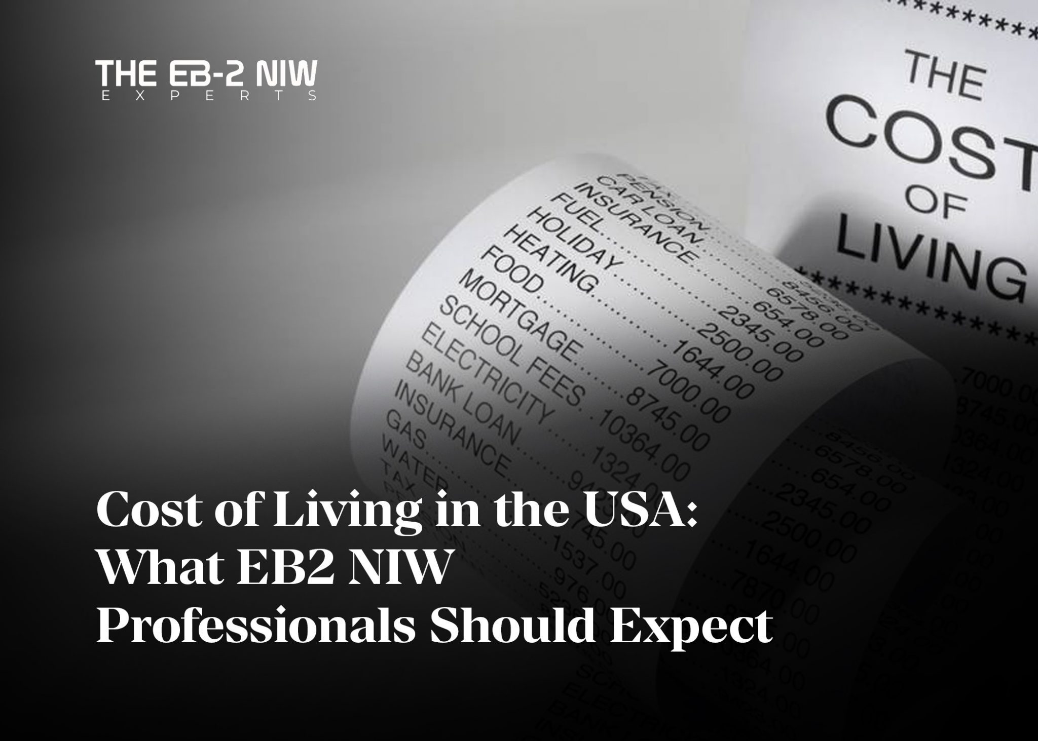 Cost of Living in the USA What EB2 NIW Professionals Should
